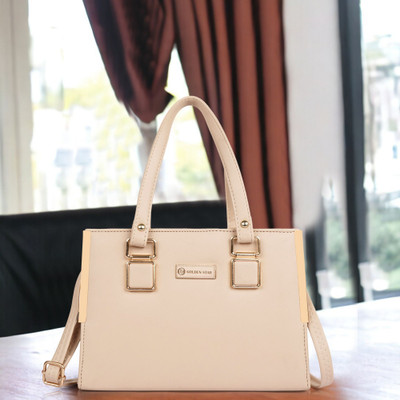 Golden Star Women Beige Messenger Bag