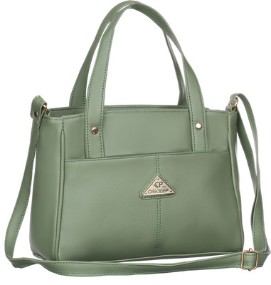Criceep Women Green Hand-held Bag