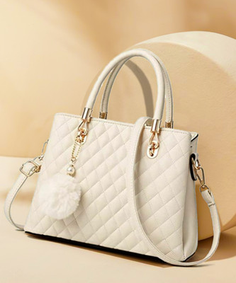 house of common Women White Hand-held Bag