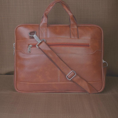 Shivra Men & Women Tan Messenger Bag