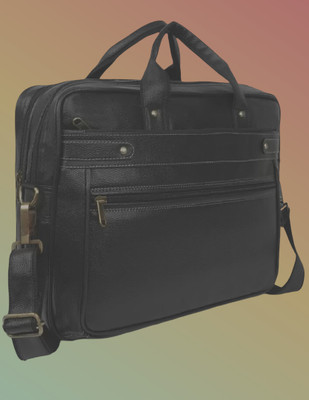 Shivra Men & Women Black Messenger Bag