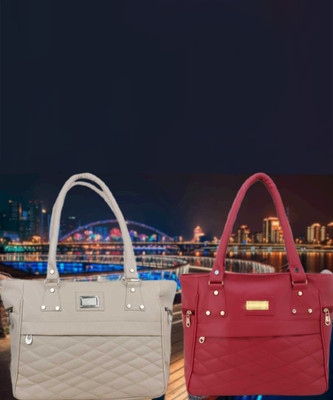 khatushyam collection Women Multicolor Hand-held Bag(Pack of: 2)