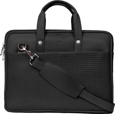 E L Men & Women Black Messenger Bag
