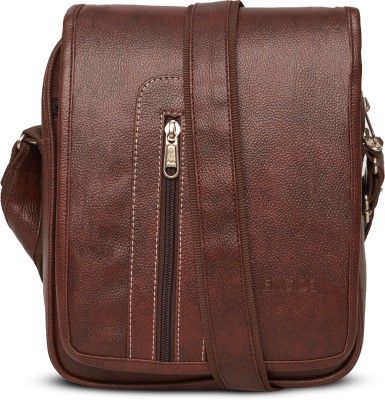 ENSIDE Men & Women Brown Messenger Bag