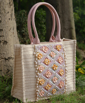 Anekaant Women White, Multicolor Hand-held Bag