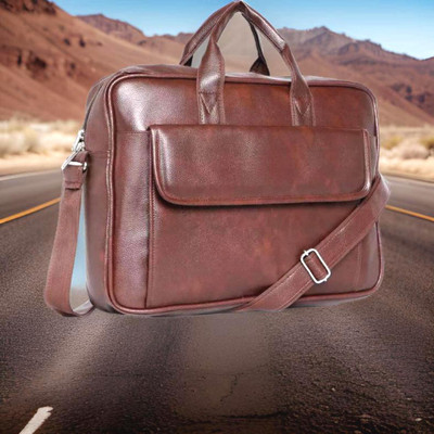 Shivra Men & Women Brown Messenger Bag