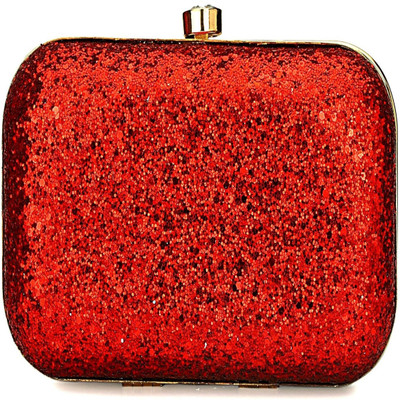 D'vine Luxe Party Red  Clutch