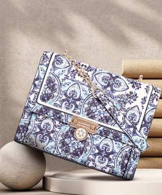 LINO PERROS Women Blue Sling Bag
