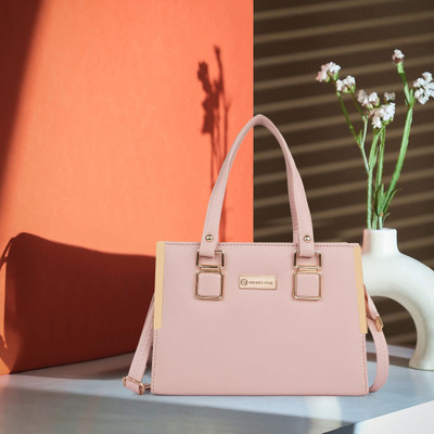 Golden Star Women Pink Messenger Bag