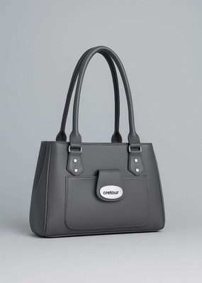 cretour Women Grey Handbag