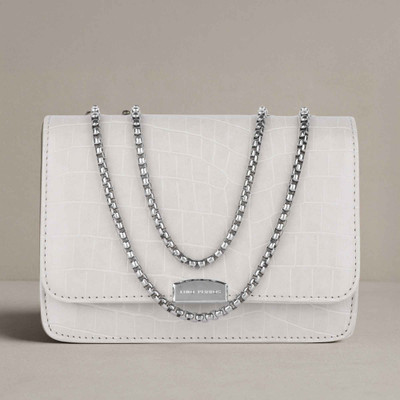 LINO PERROS Women White Sling Bag