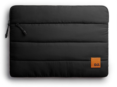 DailyObjects Carbon Black Stria Laptop Sleeve - Medium Laptop Sleeve/Cover(Black, 8 L)