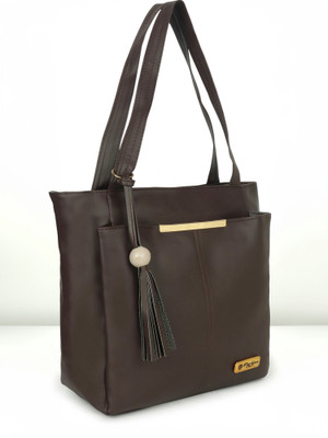claspNclutch Women Brown Shoulder Bag