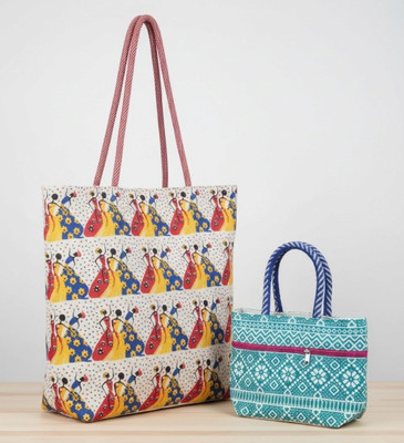 Nanda Store Women Multicolor, Blue Shoulder Bag(Pack of: 2)