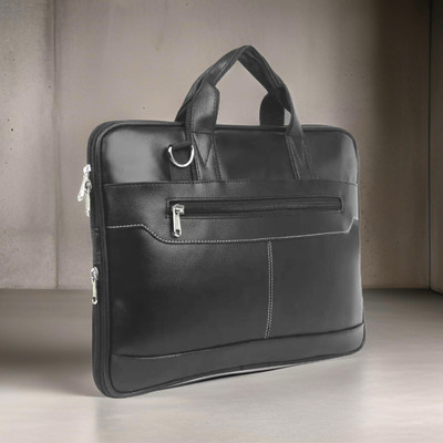 Shivra Men & Women Black Messenger Bag