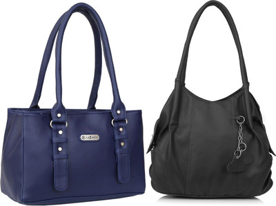 Lazzaroo Women Blue, Black Shoulder Bag