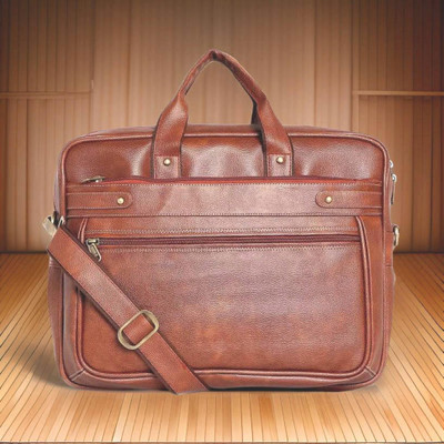 house of common Men & Women Tan Messenger Bag