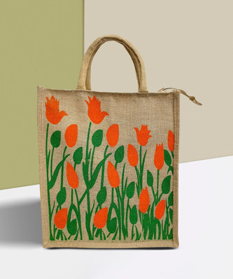 JuteClub Men & Women Multicolor Tote