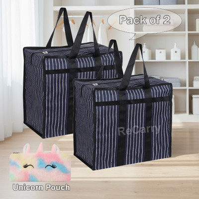 ReCarry Men & Women Black Handbag(Pack of: 3)