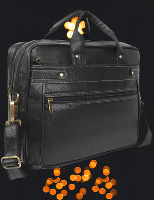 house of common Men & Women Black Messenger Bag