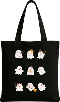 Peach Blossom Women Black Tote