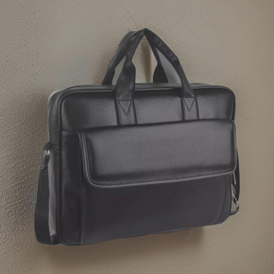 Shivra Men & Women Black Messenger Bag