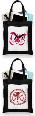 ZORI Women Black, Black, Black Tote(Pack of: 2)