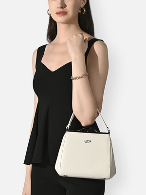 Lavie Luxe Women White Satchel