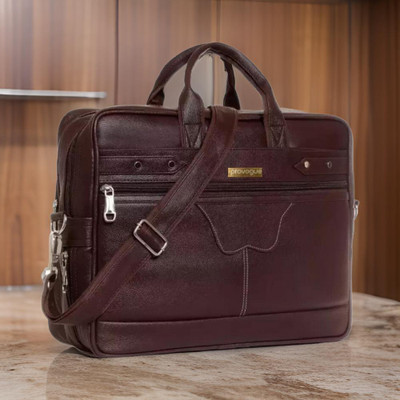 PROVOGUE Men & Women Brown Messenger Bag
