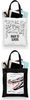 ZORI Women White, Multicolor, Black, Black Tote(Pack of: 2)