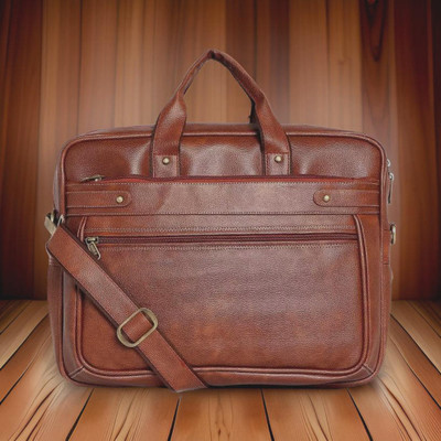 house of common Men & Women Tan Messenger Bag