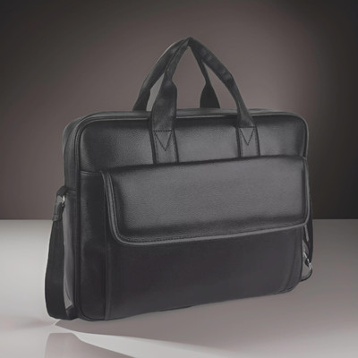 Shivra Men & Women Black Messenger Bag