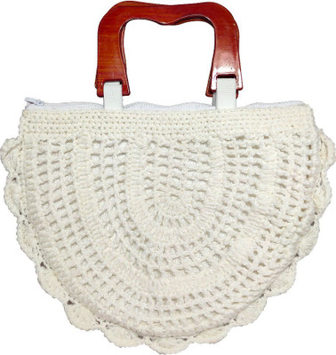 RAINBOWTRADING Women White Hand-held Bag