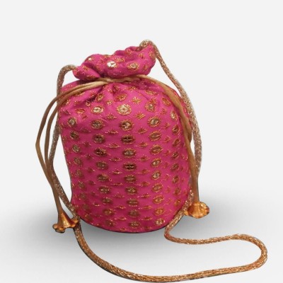 YASHANK Women Pink Pouch Potli