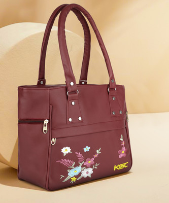 ARK FASHION Women Maroon Hand-held Bag