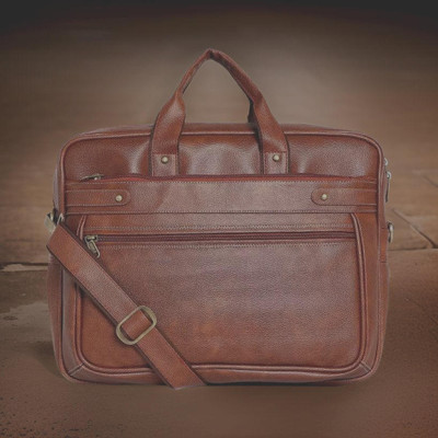JairaJ Men & Women Tan Messenger Bag