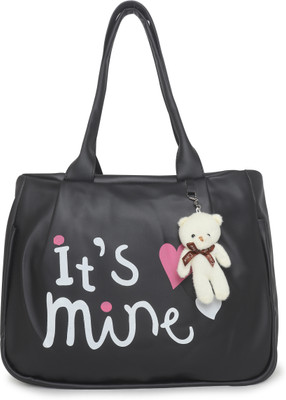 Chic Styles Women Black Hand-held Bag