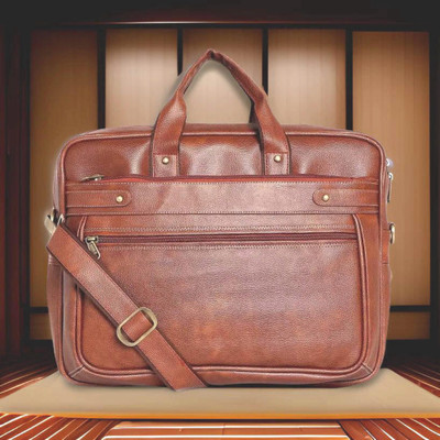 JairaJ Men & Women Tan Messenger Bag