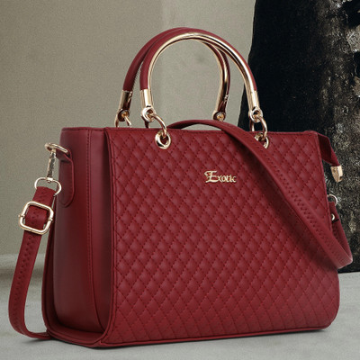 Exotic Women Maroon Handbag