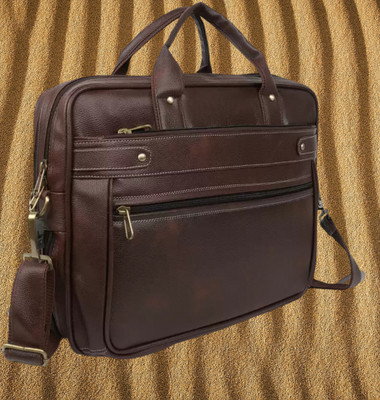 Shivra Men & Women Brown Messenger Bag