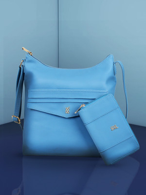 Baggit Women Blue Handbag(Pack of: 2)