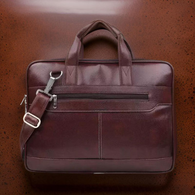 Shivra Men & Women Brown Messenger Bag