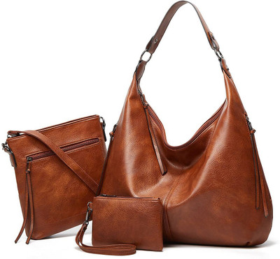 SYGA Women Brown Hobo(Pack of: 3)