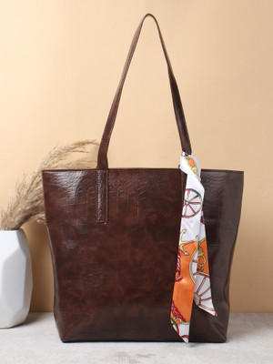 MANHAWK Women Brown Tote