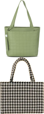 Plama Women Green, Black Handbag