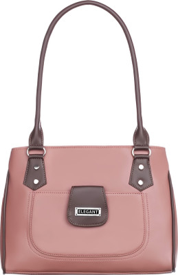 Elegant Women Gold, Brown Shoulder Bag