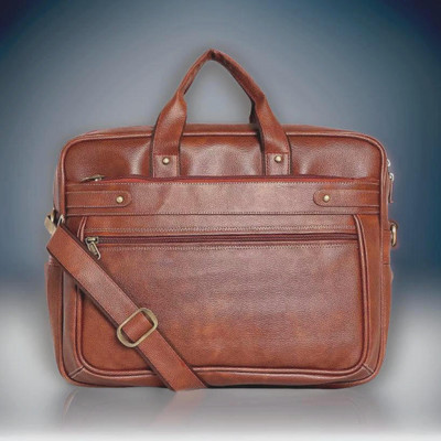 Shivra Men & Women Tan Messenger Bag
