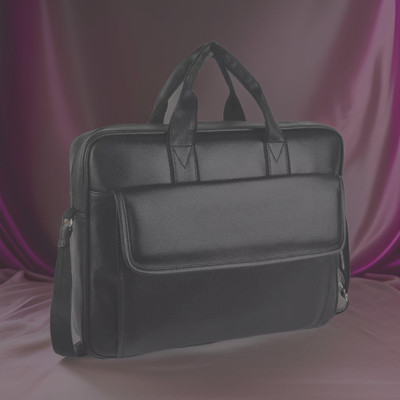 Shivra Men & Women Black Messenger Bag