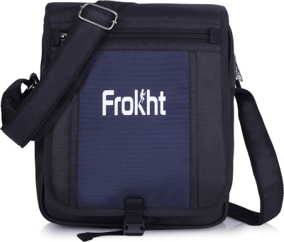 frokht Men & Women Blue, Black Messenger Bag