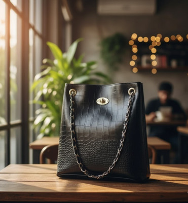 DECORZ Women Black Shoulder Bag